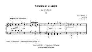 Diabelli  Sonatina in C Major Op 151 No 2 23 [upl. by Jara]