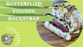 Such a Simple Butterflied Venison Backstrap Steak Recipe [upl. by Lorinda]