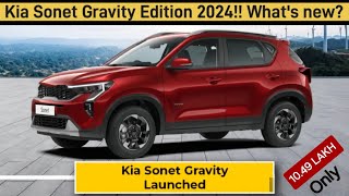 Kia Sonet gravity edition 2024 whats new Features [upl. by Neras]