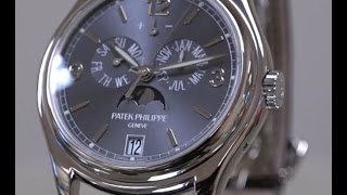 Patek 5146G  Annual Calendar with Moon Phase in White Gold  Pre Owned [upl. by Salocin]