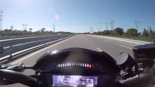 2015 Kawasaki Z1000 100252 kmh top speed [upl. by Aryas]