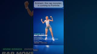 Eminem Rap Monster Emote Coming Fortnite [upl. by Tomlinson461]