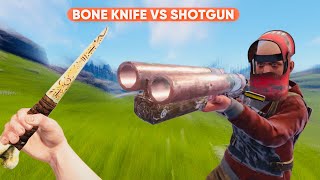 RUST RAID  BONE KNIFE VS DOUBLE SHOTGUN  ARCHERVILLE [upl. by Glassco825]