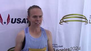 Ceili McCabe Runs Canadian Steeplechase Record at USATF LA Grand Prix [upl. by Riva251]