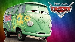 CARS movie character  Fillmore VW bully  1 friend from McQueen amp Mater cut from full gameplay [upl. by Utley]