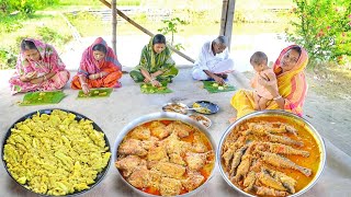 আজ বাঁধাকপি এমনভাবে রান্না করলাম সবাই বলে এই প্রথম খেলাম সাথে তোপসে মাছ আর ফেসা মাছ রান্না [upl. by Sloatman]