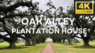 4K Oak Alley Plantation House in Vacherie Louisiana Walking Tour Near New Orleans [upl. by Ainitsirk]