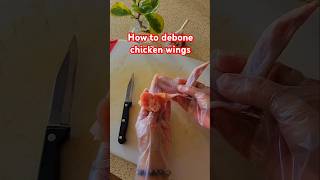 How to debone whole chicken wings cookingwithmamamui howtodebonechickenwing howtovideo [upl. by Laehcimaj]