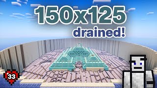 I Drained A 150x125 Ocean Monument In Survival Minecraft Pt 2 33 [upl. by Enomahs]