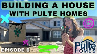 Building a House with Pulte Homes  Painting on the walls [upl. by Deb]