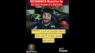 NICKMERCS Reaction to Dr Disrespect’s Return pt2 [upl. by Nagem]