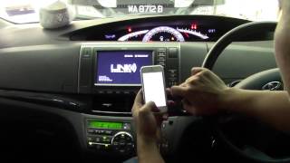 Toyota Estima  WIRELESS MirrorLink amp Fm Conversion [upl. by Akahc]