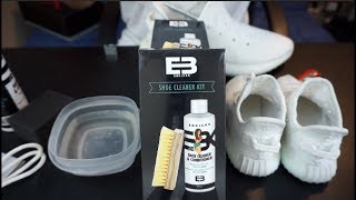 HOW TO CLEAN ADIDAS YEEZY 350 V2 CREAM WHITE  EBKICKS CLEANER  GIVEAWAY [upl. by Moretta]