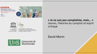 « Je ne suis pas complotiste mais… » Jeunes théories du complot et esprit critique [upl. by Hudgens652]