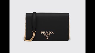 PRADA Saffiano Leather Mini Bag 1BP018 NZV F0002 [upl. by Hirasuna887]