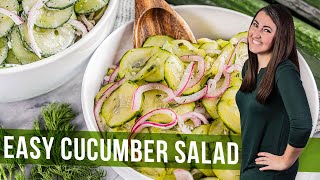 Easy Cucumber Salad [upl. by Leonanie892]