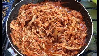 Tinga de pollo con chipotle muy fácil [upl. by Romeon]