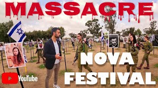 NOVA FESTIVAL MASSACRE  A solidarity tour of the Gaza envelope during the war on Hamas [upl. by Leiad]