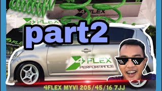 4FLEX SPRING SPORT PERODUA MYVI PADU😂 4flex myvi [upl. by Asiluj609]