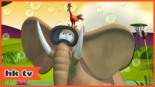 Gazoon  Elephant Goes Swimming  Funny Animal Cartoons For Kids By HooplaKidz Tv [upl. by Jaworski]