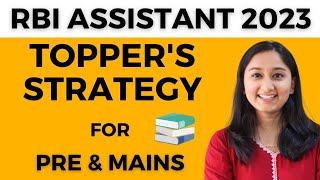 RBI ASSISTANT 2023 Preparation Strategy  RBI Assistant Toppers Strategy for Prelims amp Mains [upl. by Goodkin]