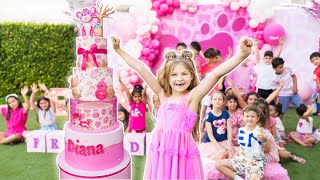 Diana and Roma celebrate Dianas 8th Birthday Party with Friends [upl. by Anwahsit]