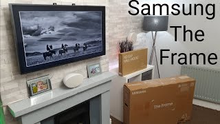 Samsung Frame TV unboxingsetup amp demo [upl. by Suzette514]