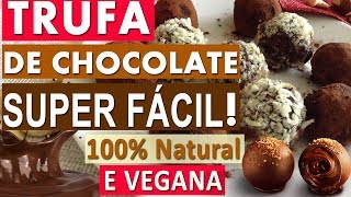 TRUFA DE CHOCOLATE SUPER FIT  Menos gordura  FÁCIL e VEGANA [upl. by Blakelee900]