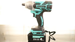 HooSeen Power Cordless Impact Wrench  12 inch 21V Brushless Impact Gun Max Torque 445 Ftlbs [upl. by Kieryt423]