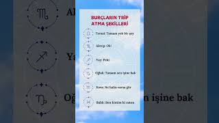 Burçların Trip Atma Yöntemleri 🫣🌟 astroloji burçlar astrology [upl. by Jackie274]