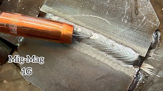 why no welders talk about this 1G MIGMAG Welding Technique [upl. by Cyd768]