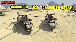 Cargobob vs Cargobob Jetsam GTA Online [upl. by Nahttam]