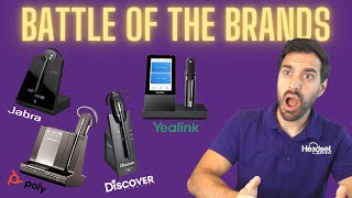 BEST Wireless Headset for PC amp DESKPHONE  Poly vs Jabra vs Yealink vs Discover  MIC TEST [upl. by Nael]