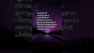 parayathe ariyathe Malayalam song lyrics viral shortvideo [upl. by Noivax]