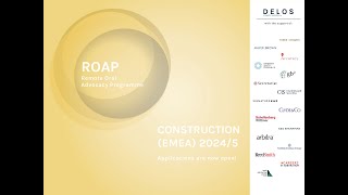 ROAP Construction EMEA 20245 Teaser [upl. by Aan]