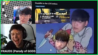 Fakers Insane Muscle Memory FRAUDS GODS Parody amp Caedrel Reacts To 1v1 With FNC Noah [upl. by Levin]