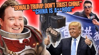 Spacemarine Shanes Hilarious Reaction to Trumps China is Ahole video [upl. by Kliman]