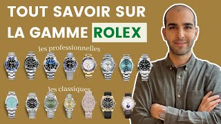 👑 Présentation de la gamme Rolex  Différences entre classiques et professionnelles [upl. by Keenan441]