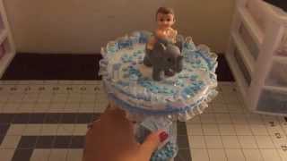 Baby Shower Center Piece Its A Boy [upl. by Noremak]