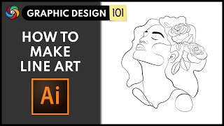 Make Minimal Line Art Design in Adobe Illustrator [upl. by Lua]