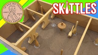 How To Play The Game Skittles Spinning Top Game by Carrom Games [upl. by Erastus]