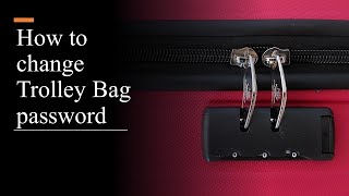 How to reset trolley bag password  American tourister luggage lock reset  Change trolley bag code [upl. by Maccarthy]