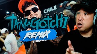 Coreano Loco reacciona a TAMAGOTCHI REMIX 🇨🇱🔥 Guntter Hamlit Shorty Julianno Sosa King Savagge [upl. by Bolan]