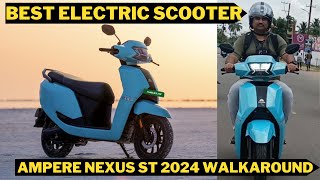 Ampere NEXUS Family Scooter walkaround  My First Ride review [upl. by Cut]