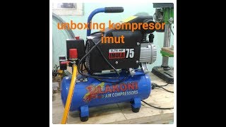 unboxing kompresor lakoni imola 75 [upl. by Anhsirk]