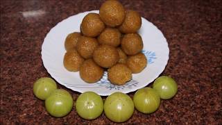 आंवला के लड्डू  Amla Laddu Recipe  Gooseberry Ladoo  विटेमिन सी आयरन फाइबर से भरपूर आंवला लड्डू [upl. by Niggem]