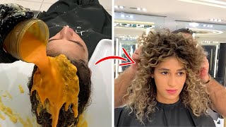 2 Beautiful Curly Hair Balayage Transformations [upl. by Essy134]