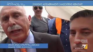 Aggressione Myrta Merlino al Generale Pappalardo che si rifiuta di rispondere a La7 quotParli [upl. by Favianus]