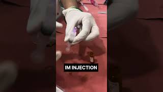 Intramuscular injection at Ventrogluteal Muscle on Female Buttock Antispasmodic Inj Dicyclomine [upl. by Harvie]