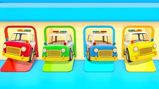 Car cartoons for kids Full episodes of Helper Cars cartoons for kids Learn colors for kids [upl. by Yadseut]